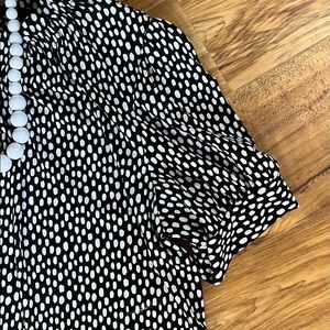 Adrianna M Black Dress Shirt